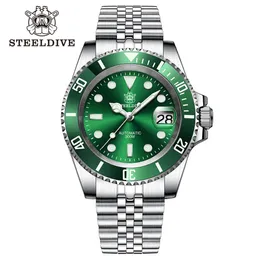 その他の時計Steeldive SD1953ステンレス鋼2トーンダイヤルNH35 STEELDIVE TOPブランドSapphire Glass Men Dive Reloj Hombre 231116