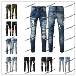 2024 Nuovi arrivi amirs Mens Luxury Designer Denim viola AM2 amirirs Jeans Fori AM Pantaloni amari Jean COOLGUY Biker amirly Pantaloni Uomo imiri Abbigliamento monogramma