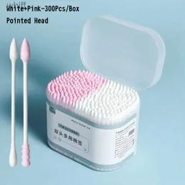 Cotton Swab 100/200/300pcs/Box Bamboo Baby Cotton Swab Wood Sticks Soft Cotton Buds Cleaning of Ears Tampons Cotonete Pampons Health BeautyL231116