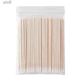 Cotton Swab 100Pcs Wood Cotton Swab Eyelash Extension Tools Medical Ear Care Cleaning Wood Sticks Cosmetic Cotton Swab Cotton Buds TipL231116