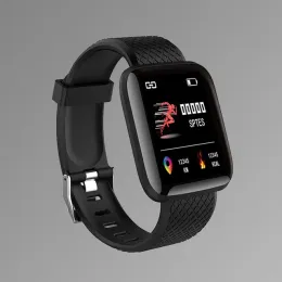 116plu relógio inteligente masculino pressão arterial à prova dwaterproof água smartwatch feminino monitor de freqüência cardíaca fitness rastreador relógio esporte para android ios