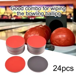 Bowling 24 pezzi Pulitore per carta vetrata Tamponi abrasivi Kit di lucidatura per rifacimento Pulitore per pallineKit Forniture professionali 231115