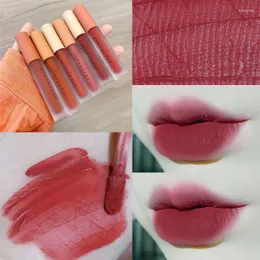 Lip Gloss 6 Colors Waterproof Moisturizing Velvet Matte Air Liquid Lipsticks Makeup Cosmetic Long Lasting Non-fading Glaze