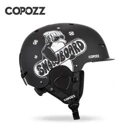 Skihelme COPOZZ Unisex-Skihelm, Zertifikat, halbbedeckter, stoßfester Skihelm für Erwachsene und Kinder, Schneesicherheit, Snowboardhelm 231116