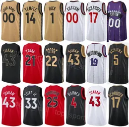 Print Men Women City Basketball Gradey Dick Jersey 1 Dennis Schroder 17 Pascal Siakam 43 Scottie Barnes 4 Jakob Poeltl 19 Gary Trent Jr 33 Earned Custom Name Number