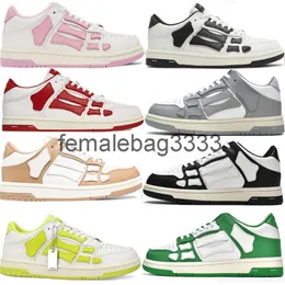 Skel Top Casual Chaussures Designer Baskets Noir Blanc Rose Gris Grenn Bleu Marron Rouge Hommes Femmes Baskets amr