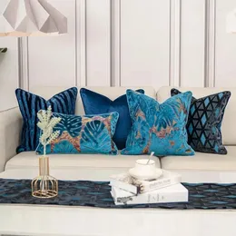 Kudde Luxury Cover High-End Dekorativ för soffa vardagsrumsdekor Kudde Högkvalitativ sammetväska