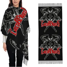 Scarves Womens Tassel Scarf Lorna Shore Death Metal Large Super Soft Shawl And Wrap Punk Gifts Pashmina