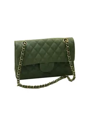 Luxury Shopping Top Designer Women 10A Top Tier Quality Flap Bag Luxury Designer 28CM 18CM Real Leather Lambskin Classic All Green Purse Quilted Crossbody Handbag