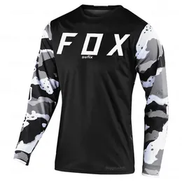 T-shirt da uomo Sufix Fox MTB Maglie da strada Maglia da motocross Uomo Traspirante Mountain Bike Mtb Manica lunga da corsa Maglia da ciclismo ad asciugatura rapida R77