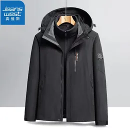 2023 new Jeanswest outdoor hardshell loose sports jacket mountaineering three-in-one