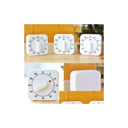 Küchentimer Home Supplies Küchentimer Quadratisch 60 Minuten Mechanisch Kochen Essenszubereitung Backen Countdown Erinnerung Drop Deliver Dhb6D