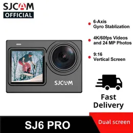 SJCAM SJ6 PRO ACTION CAMERA 4K 60FPS 24MP WIFI WIFI WEBCAM 6-AXIS STIVINGY 165 درجة واسعة FOV H.264 كاميرات الفيديو الرياضية