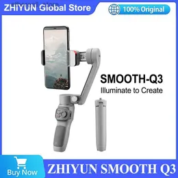 Stabilizatory Zhiyun Smooth Q3 smartfon Gimbal 3-osiowy stabilizator do telefonu komórkowego iPhone 14 pro Max // Samsung/Q231116