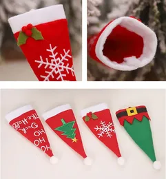 New Year 2023Christmas Gift Tableware Fork Knife Holder Bag Navidad 2023 Noel Christmas Decorations for Home Dinner Table Decor FY3970 1110