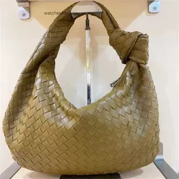 Handtasche für Damen Bvs Totes Jodie gewebtes geknotetes echtes Schaffell mit Logo Cosmetic y Damen High-End-Handtasche Luxus-Echtleder Top O7os