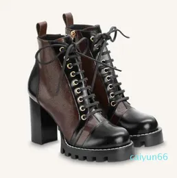 Women Ankle Boots Real Leather shoes Winter Fall Donners Rois Boots Caviglia Martin Boot