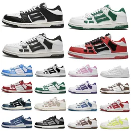 Skel Top Low Mens Running SS Sports Sneakers Branco Laranja Verde Preto Luz Cinza Azul Vermelho Marrom Amarelo Marinha Designer Treinadores Homens Mulheres 24