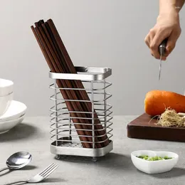 Kök förvaringsmetall bestick hållare dräneringssked gaffel pinnar korg rack tillbehör verktyg arrangör bordsredskap rör