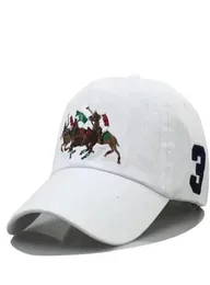 2021 Polo Caps المصممين الفاخرين Dad Hat Baseball Cap للرجال والنساء العلامات التجارية الشهيرة القطن القابلة للتعديل في جمجمة الجولف المنحنية Sun3362396