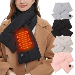 Lenços aquecidos cachecol recarregável inteligente cabeça elétrica lenços para mulheres moda seda cetim cabelo dormir lã homens