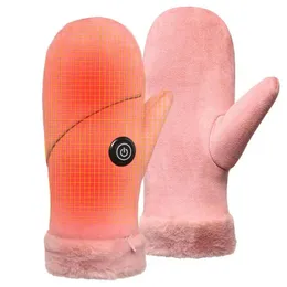 Podgrzewane podgrzewane stopy ręki Rękawiczkowe Rękawiczki 4000 mAh z 3 temperaturą ogrzewania Regulowane elektryczne rękawiczki ręczne rękawiczki ciepłe rękawiczki termiczne 231116