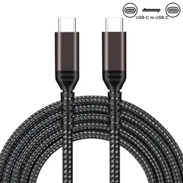 1M/2M/3M USB2.0 QC4.0/3.0FCP 60W 3A Snabbladdning USB-kabel Hot Sale Type-C Man till C Male Cable 480Mbps Ny