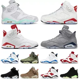 Men Basketball Jumpman 6 6S Красная Обуфера Орео Металлическая серебряная бормотная пена Британская Хаки Тройная черная черная инфракрасная белая электрическая зеленая кармин Георджтаун кроссовки