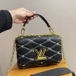 Borsa a tracolla di design di lusso classico Twist di alta qualità Borsa a tracolla di marca francese famosa GO-14 Borsa a tracolla da donna di moda Borsa a tracolla da donna di lusso in vera pelle