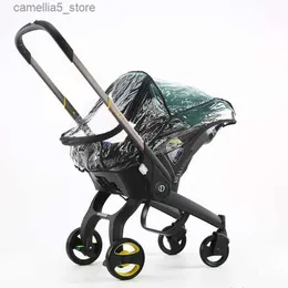 Коляски # Аксессуары для детских колясок с сумкой для мамы, коляска, автокресло за считанные секунды для новорожденных, коляска, безопасная коляска, портативная москитная сетка Q231116