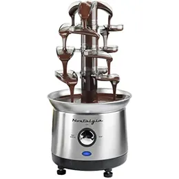 Andra köksverktyg Nostalgia Electric Chocolate Fonue Fountain 32-ounce 4 Tier Set Fountain Machine för ostsmältande chokladlikörer 231115