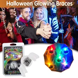 Led Rave Toy Halloween Leuchtende Hosenträger Blinkende LED Leuchten Mund Hosenträger Stück Glow Teeth Glow Party Supplies