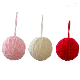 Party Decoration Exquisite Christmas Tree Yarn Ball Decorations Decorative Prop For Spring Garden Xmas Wall Hangings HX6D