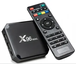 Smart TV Box x96mini Android S 905W H3H1 Allwinner H313 Quad Core 1+8GB 2+16 ГБ с 2,4G WiFi Smart 4K 100M LAN