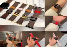 Cinturini per orologi in vera pelle moda per cinturino orologio 38mm 40mm 41mm 42MM 44mm 45MM iWatch 3 4 5 SE 6 7 Series Band Designer F3032255
