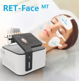 RET RF EMS Face Lifting Massager Muscle Muscle Lift 6 منصات هلام النحت النحت النحولي