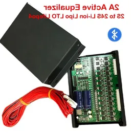 Freeshipping 2a Active Equalizer Bluetooth Display App 2s ~ 24S BMS Li-ion Lipo LTO LifePo4 Lithium Titanate Battery Pack JK Balancer 8 DLWI