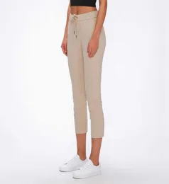 L21 Pantalon de yoga pour femme - Tenue élastique pour la peau - Cordon de serrage à la taille - Sports et loisirs - Évacuation de la transpiration - Jambe droite pour jogging de fitness 3887470