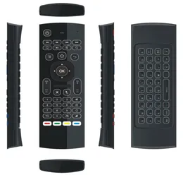 10PCS MX3 T3マイクなしのバックライトミニ24GHzワイヤレスジャイロスコープキーボードエアマウスAndroid TV BoxのリモートGSENSOR do2238898