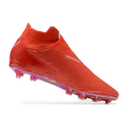 2023 Nya fotbollsskor Antislip Soccer Firm Firm Groud Children High Top FG Cleats Professional Outdoor Training Shoes
