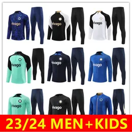 Men Kids 2023 2024 Football Tracksuit ENZO NKUNKU Pre Match Jacket Strike Drill 23/24 MUDRYK Soccer Training suit Long sleeve Jogging Futbol chandal