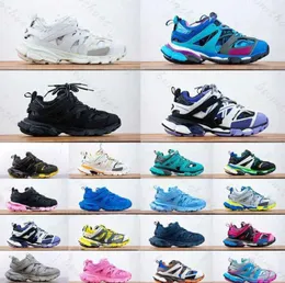 Обувь класса люкс Track 3 3.0 Тесс.с. Кожаные кроссовки Gomma, нейлоновая платформа с принтом, светодиодная подсветка, белый, черный, белый, розовый, синий, роскошные брендовые кроссовки, мужская и женская обувь63