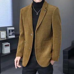 Herrenanzüge Blazer Hochwertige Blazer Männer Koreanische Version des Modetrends Einfache Casual Business Elite Gathering Man Gentleman Anzugjacke 231115