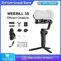 Stabilizzatori Zhiyun Weebill 3S Weebill 3 S Gimbal portatile a 3 assi per fotocamere DSLR Panasonic Nikon Stabilizzatore video professionale Q231116