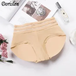 Breathable Padded Panties Middle Waist Sexy Women Summer Booty Butt Lift Hip Abundant Buttock Control Panty Shaper BJ