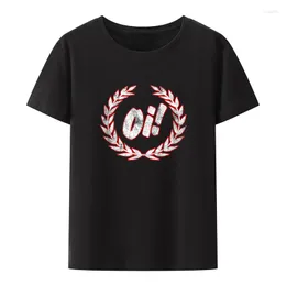 メンズTシャツoi oi！スカとストリートパンクタンクトッププリントカミゼタスY2K服RoupasMasculinasルーズレジャークールなカミサ