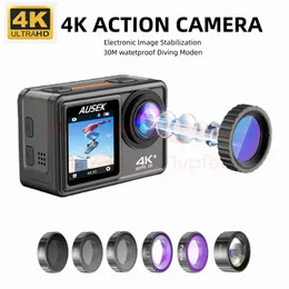 Action 4K 60FPS 20M Interchangeable Lens 24MP Zoom Electronic Stabilizer Camera Wifi Digital Kamera Waterproof Sports Cam