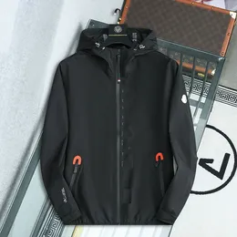 Herres designer jacka mode klassisk trend blixtlås långärmad laddning kappa sport tunn hoodie casual vindtät jacka