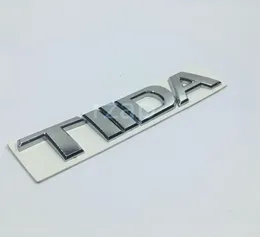 3D эмблема автомобиля для Nissan Tiida с буквенным логотипом, серебряный автомобильный значок на заднем багажнике, табличка с именем, наклейка 2596724