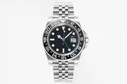 클린 116710 럭셔리 워치 그리니치 II GMT All Black 40mm 3186 기계식 운동 904L 스틸 72 시간 운동 에너지 저장